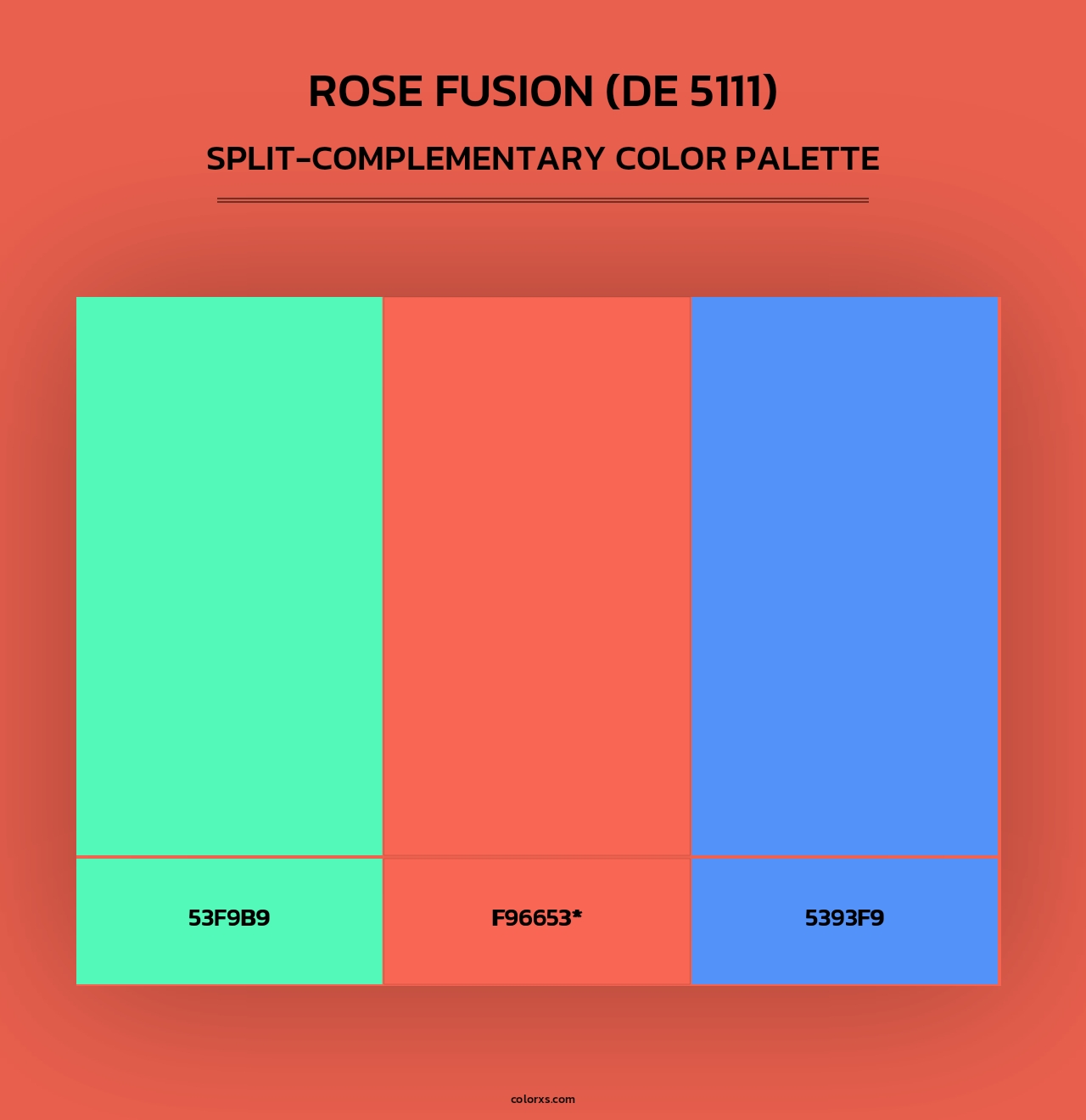 Rose Fusion (DE 5111) - Split-Complementary Color Palette
