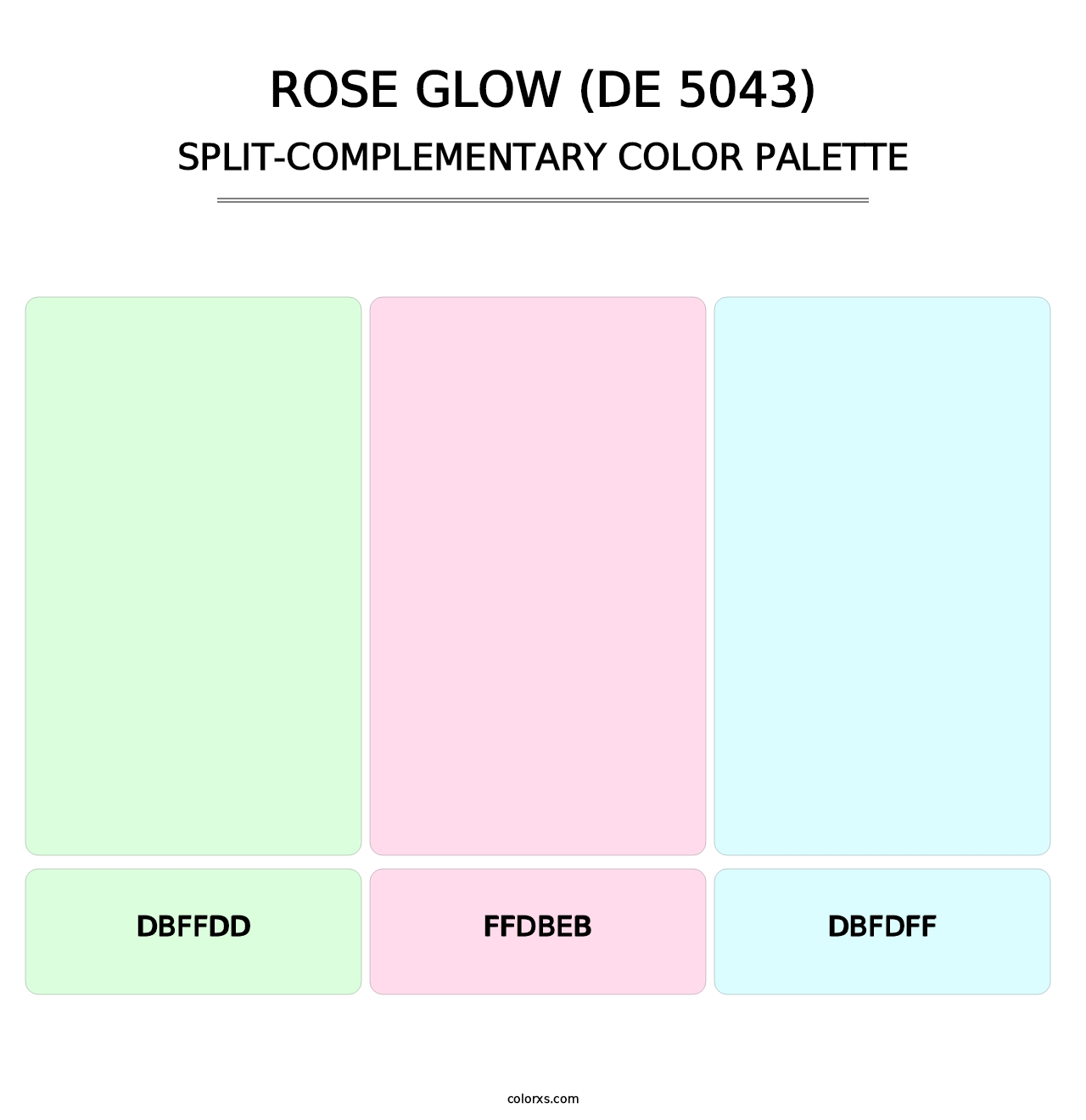 Rose Glow (DE 5043) - Split-Complementary Color Palette