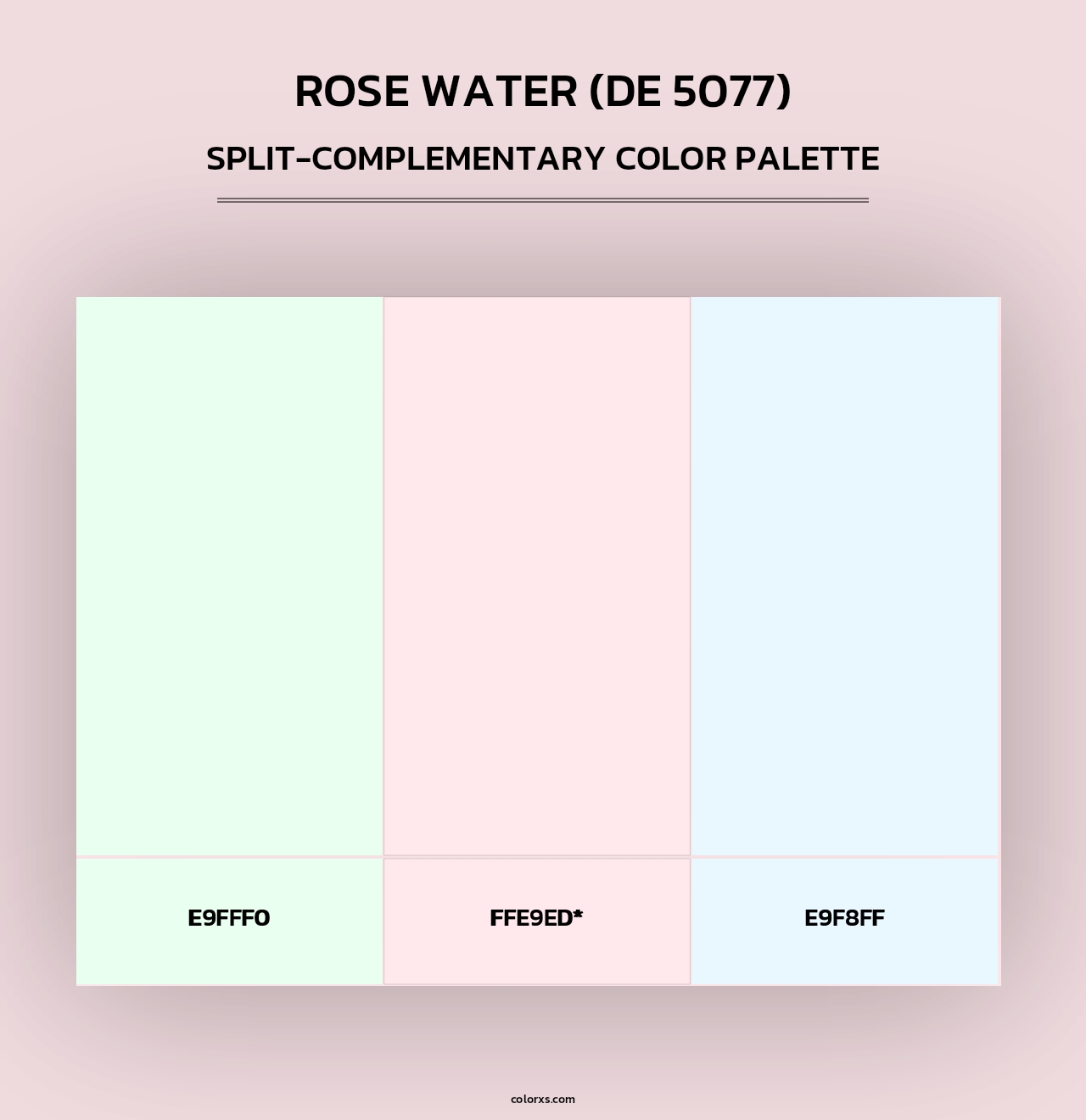 Rose Water (DE 5077) - Split-Complementary Color Palette