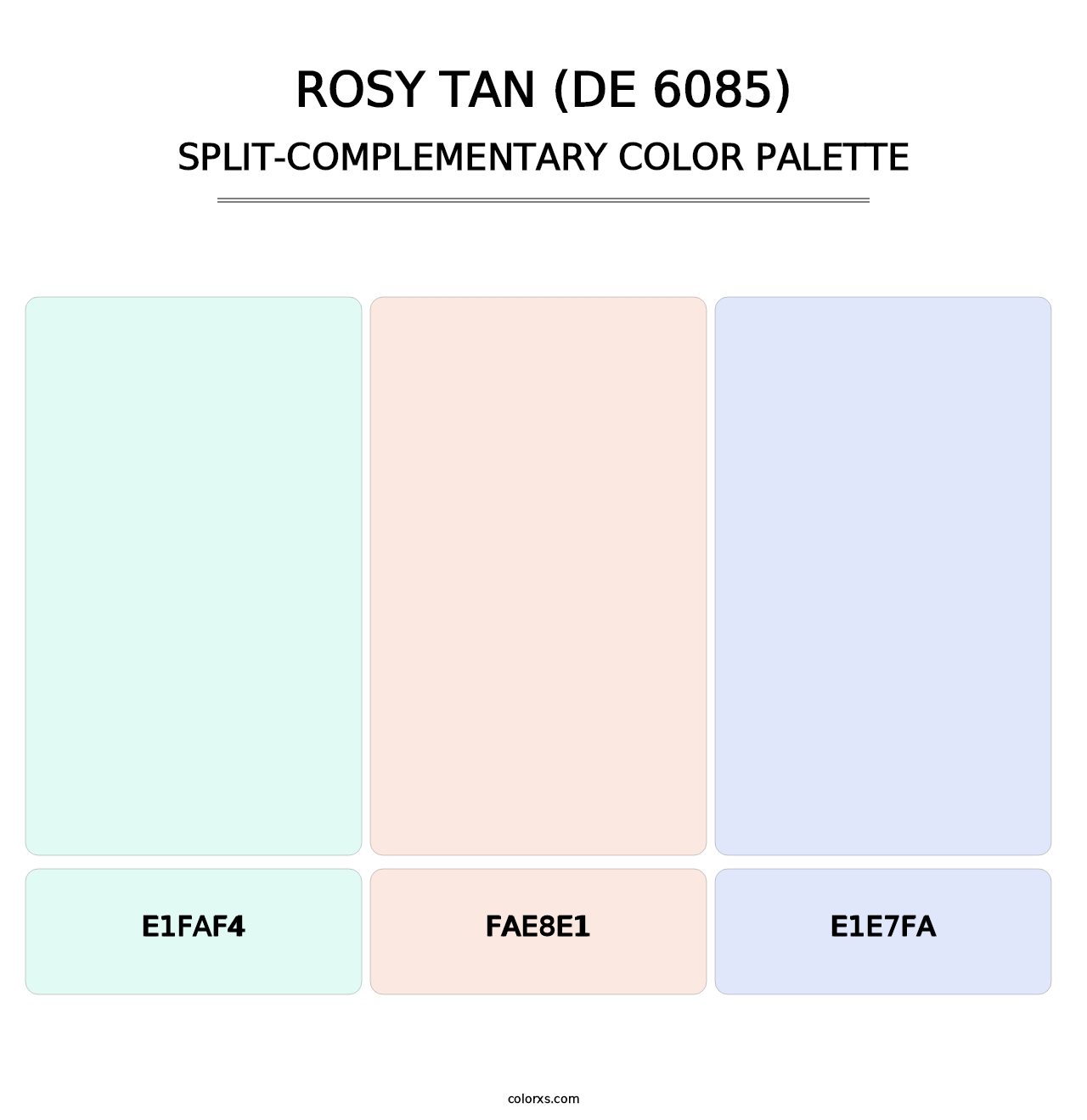 Rosy Tan (DE 6085) - Split-Complementary Color Palette