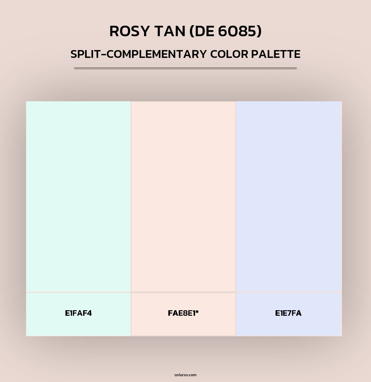 Rosy Tan (DE 6085) - Split-Complementary Color Palette