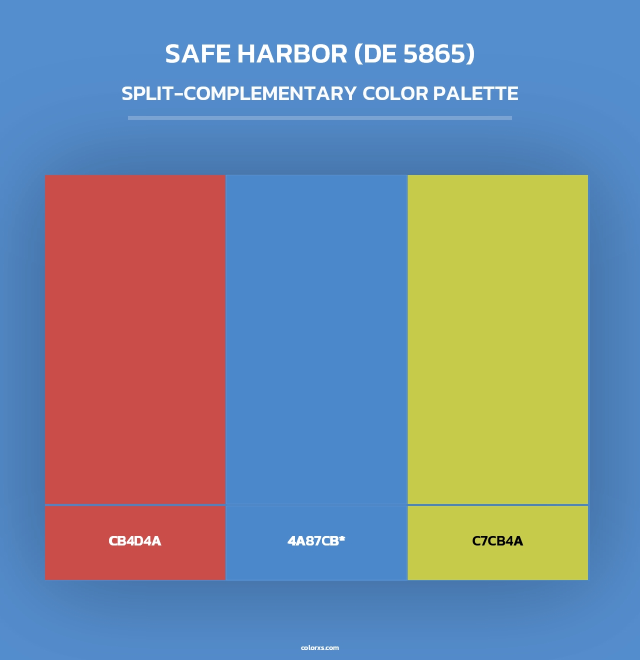 Safe Harbor (DE 5865) - Split-Complementary Color Palette