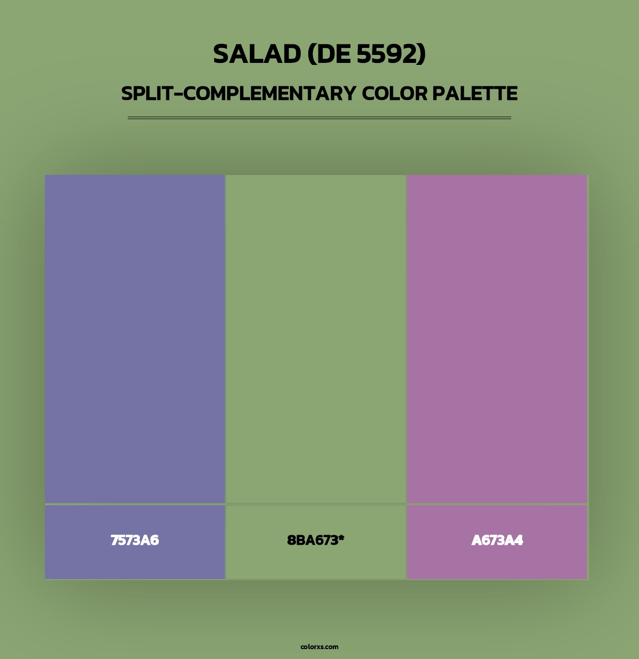 Salad (DE 5592) - Split-Complementary Color Palette