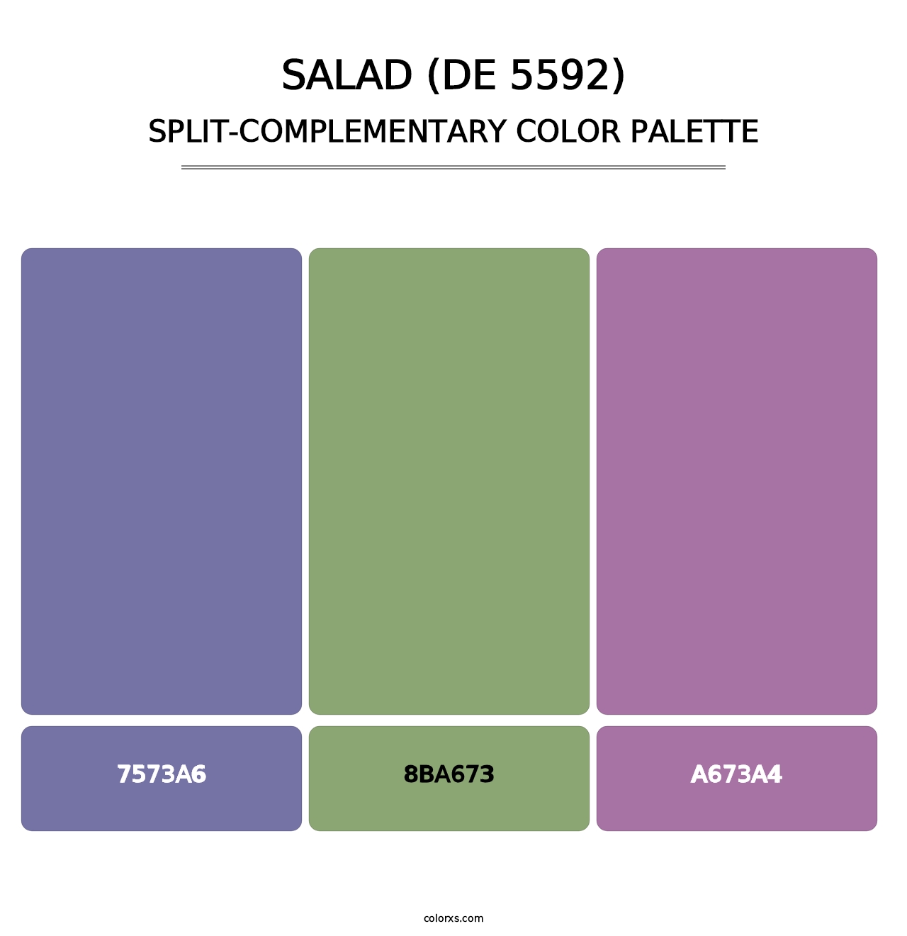 Salad (DE 5592) - Split-Complementary Color Palette