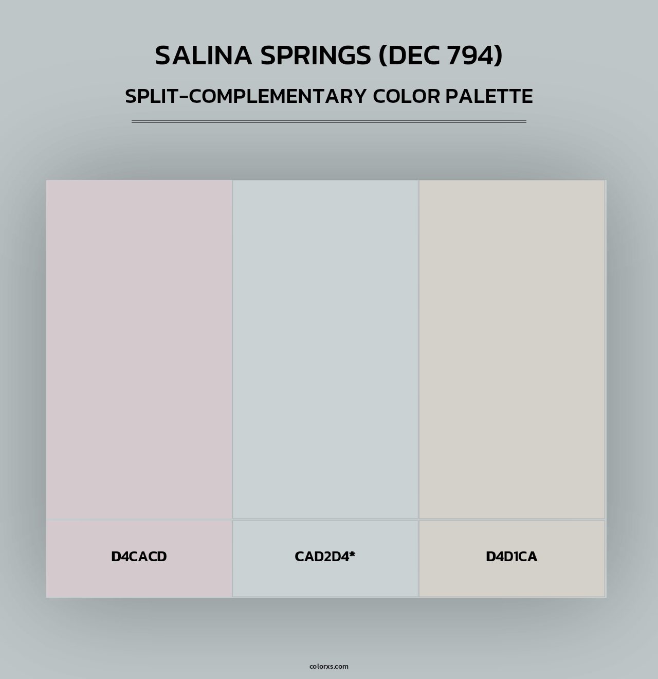 Salina Springs (DEC 794) - Split-Complementary Color Palette