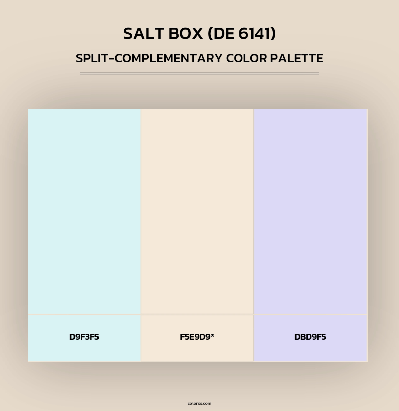 Salt Box (DE 6141) - Split-Complementary Color Palette