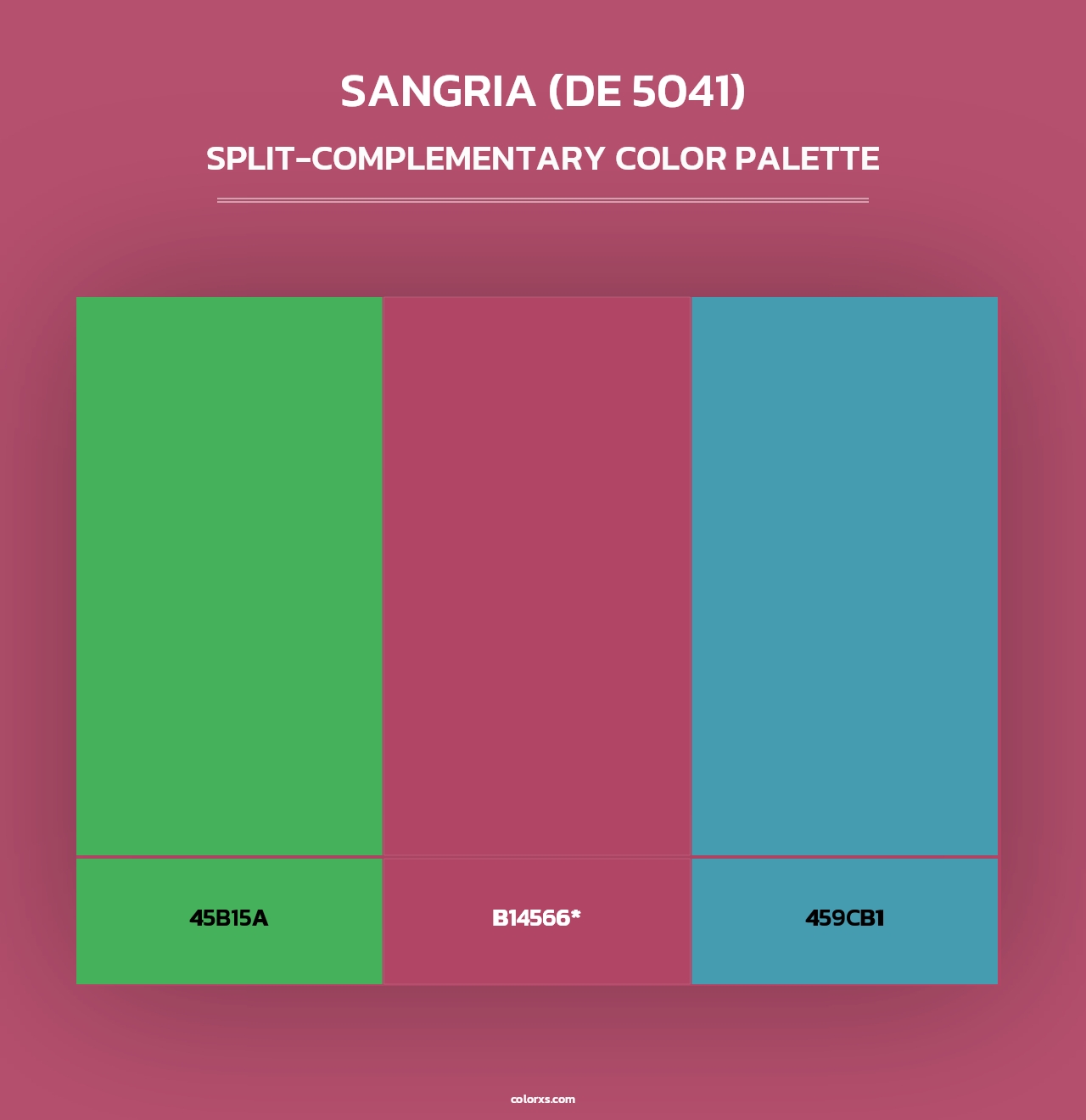 Sangria (DE 5041) - Split-Complementary Color Palette