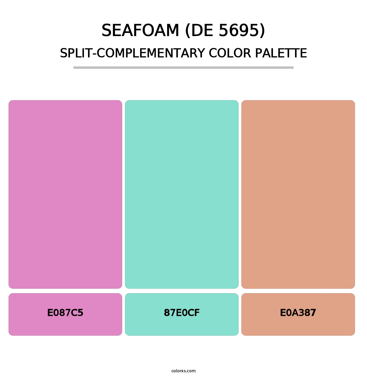 Seafoam (DE 5695) - Split-Complementary Color Palette