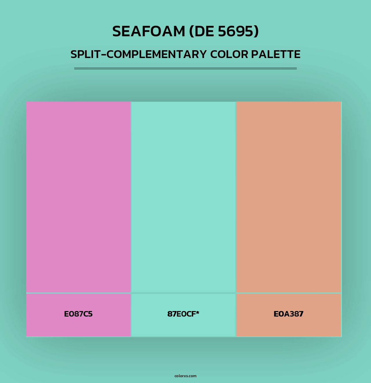 Seafoam (DE 5695) - Split-Complementary Color Palette