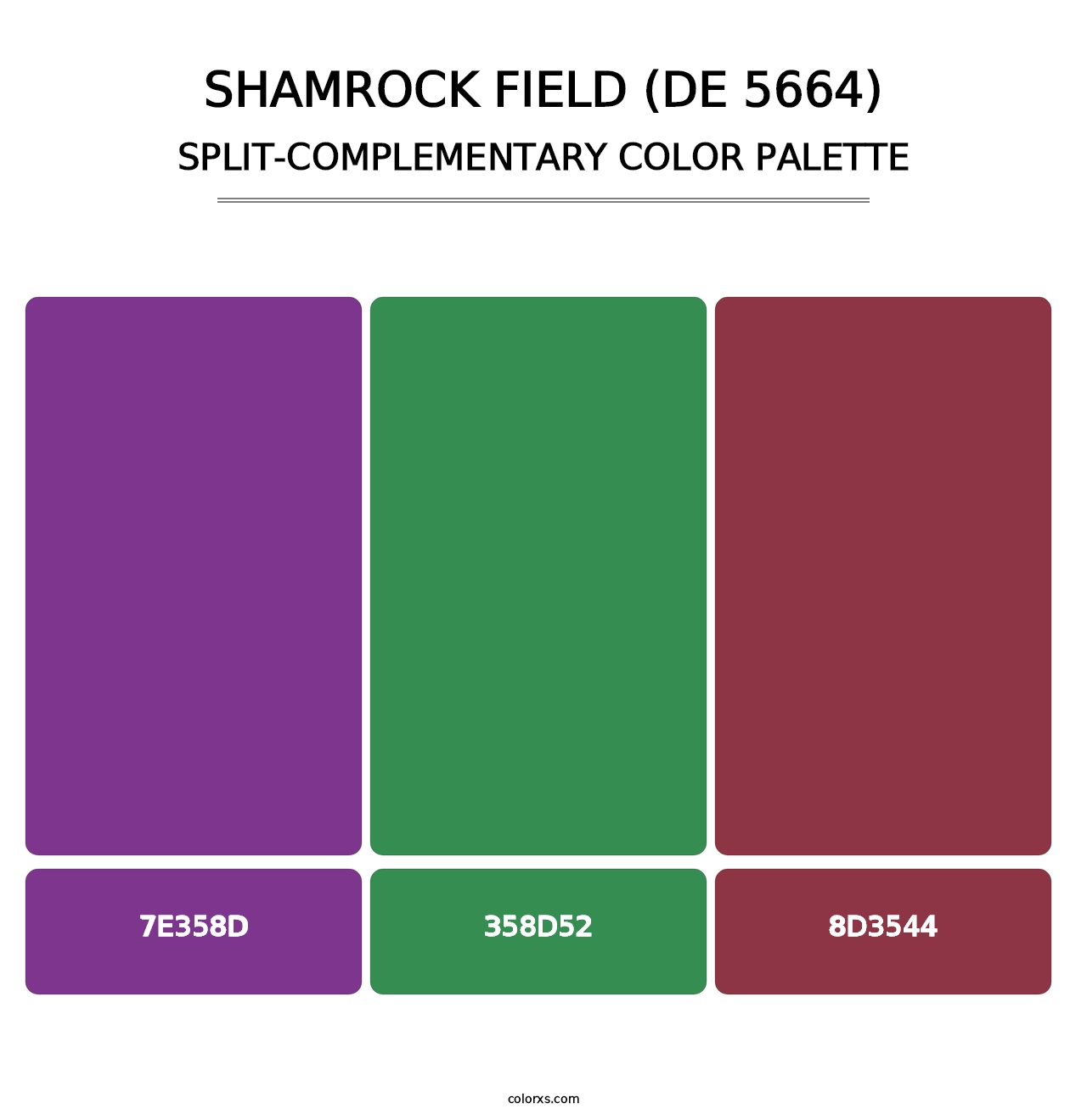 Shamrock Field (DE 5664) - Split-Complementary Color Palette