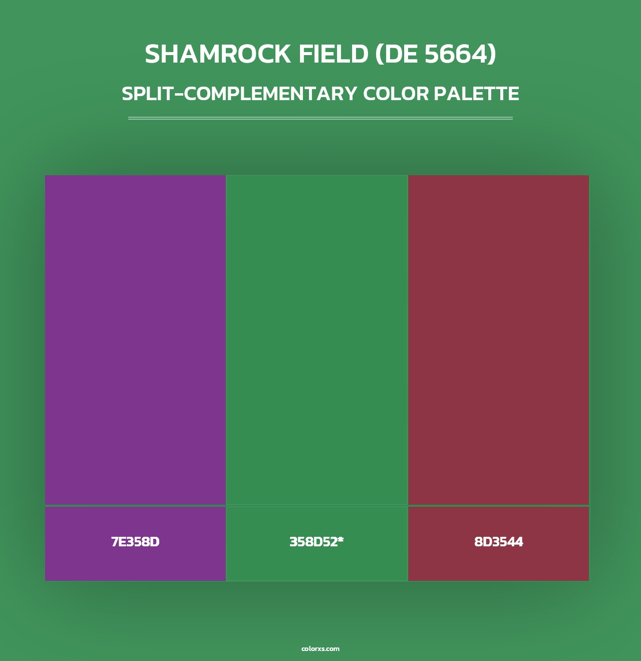 Shamrock Field (DE 5664) - Split-Complementary Color Palette