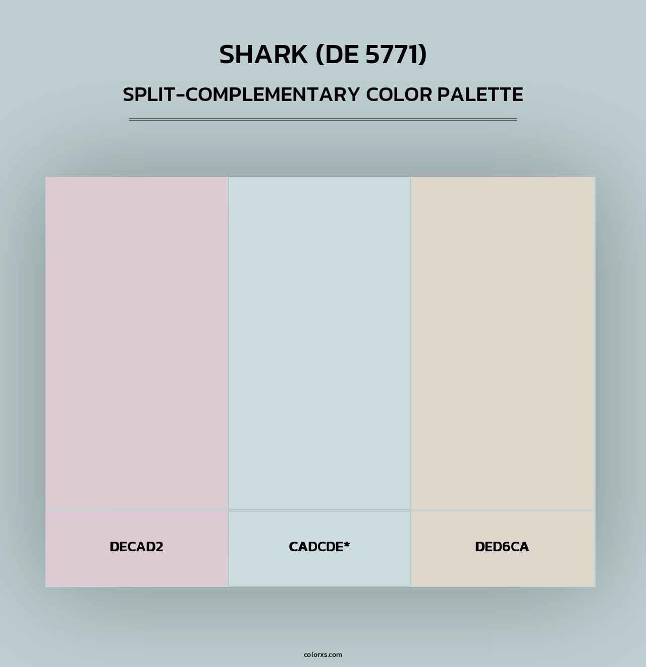 Shark (DE 5771) - Split-Complementary Color Palette