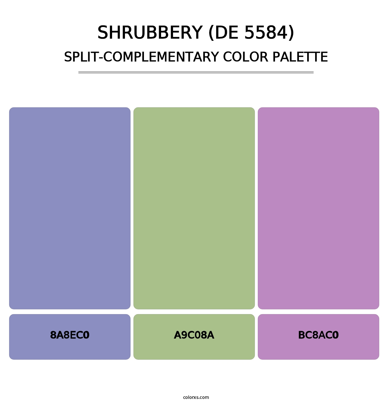 Shrubbery (DE 5584) - Split-Complementary Color Palette