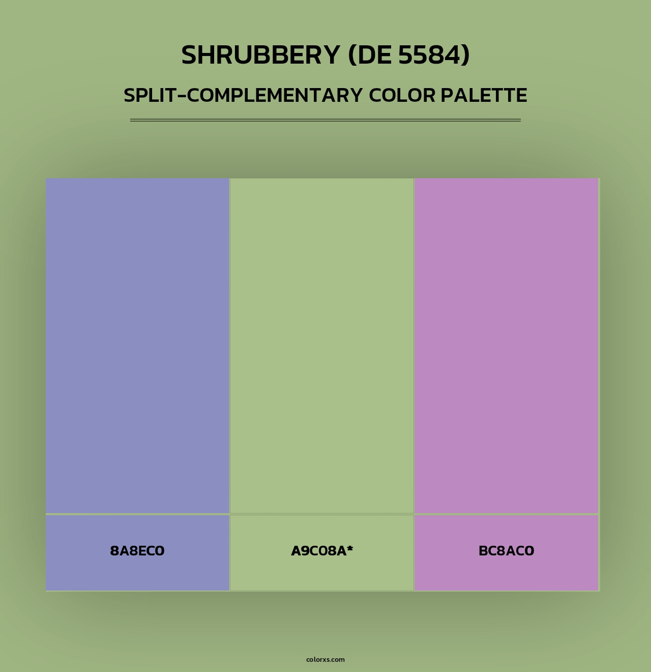 Shrubbery (DE 5584) - Split-Complementary Color Palette