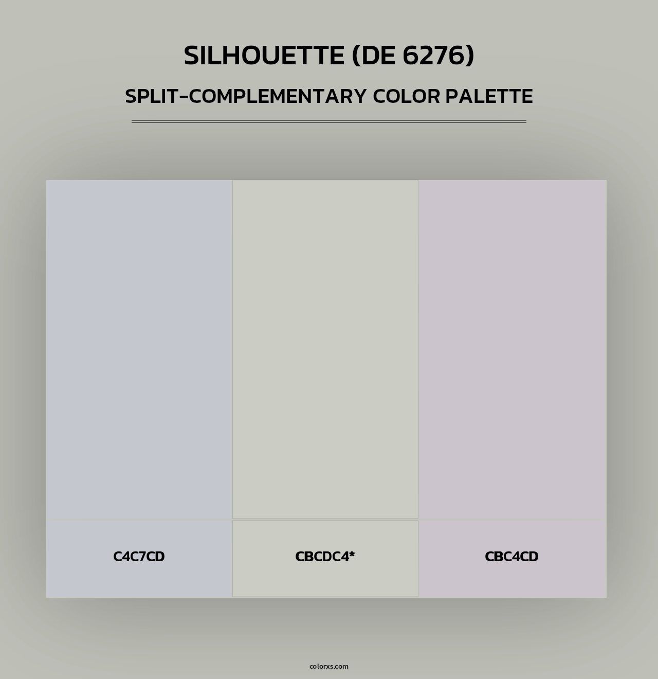 Silhouette (DE 6276) - Split-Complementary Color Palette