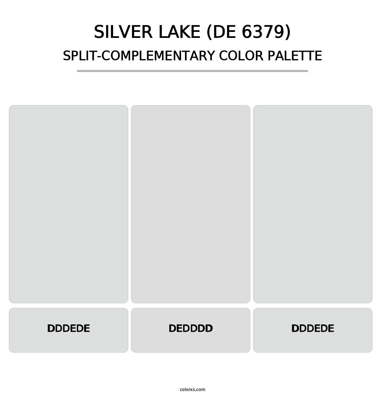 Silver Lake (DE 6379) - Split-Complementary Color Palette