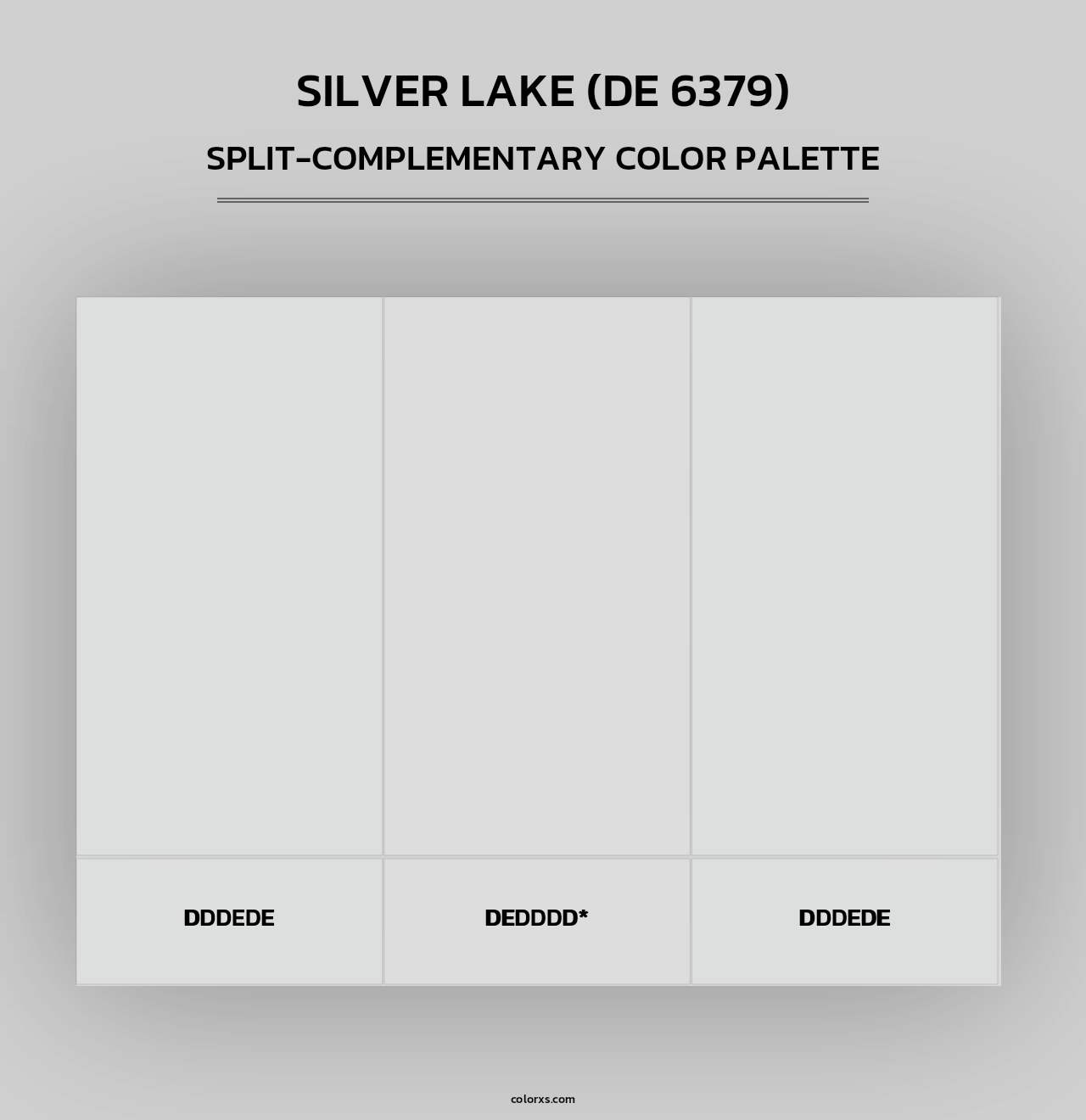 Silver Lake (DE 6379) - Split-Complementary Color Palette