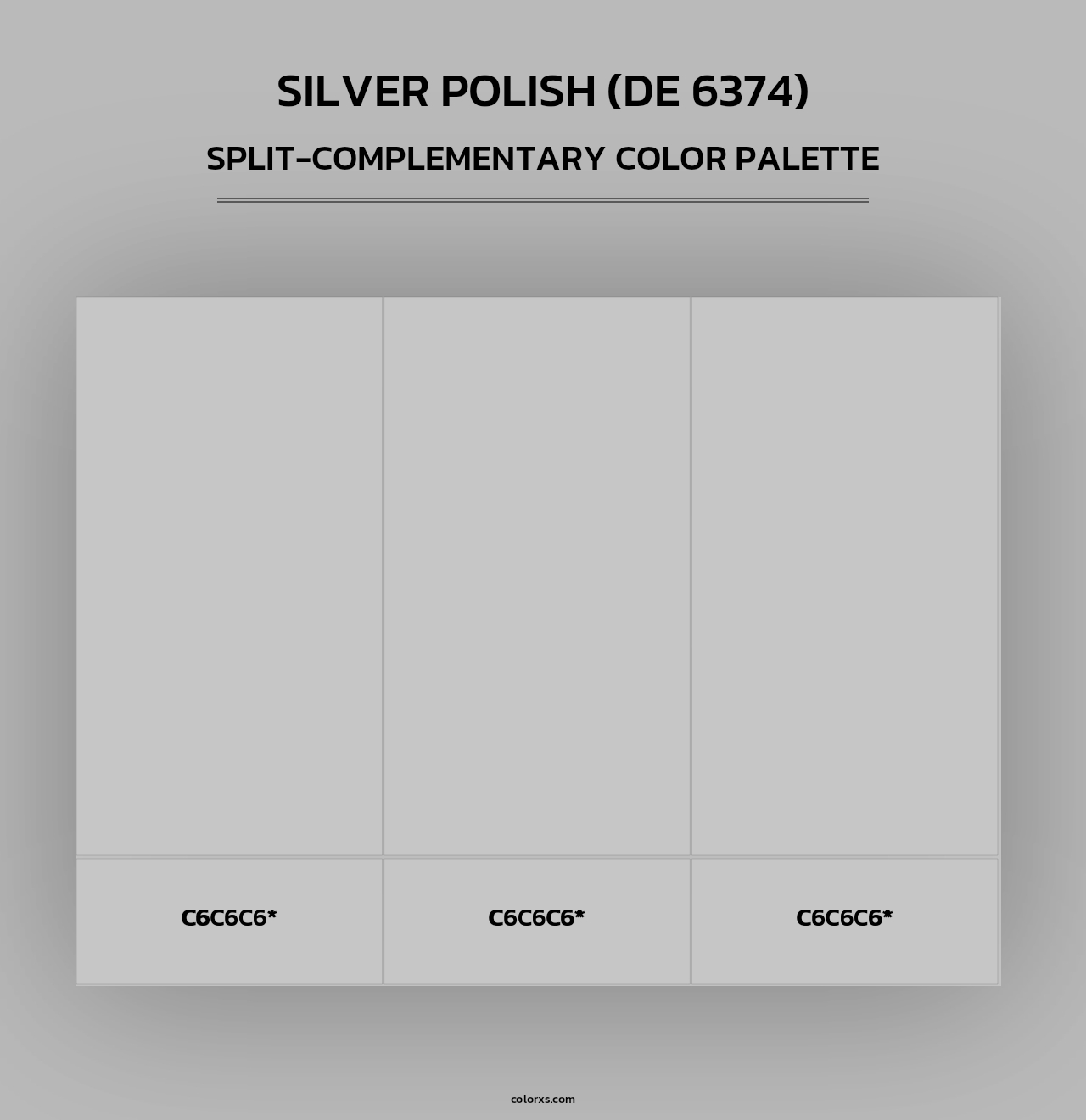 Silver Polish (DE 6374) - Split-Complementary Color Palette