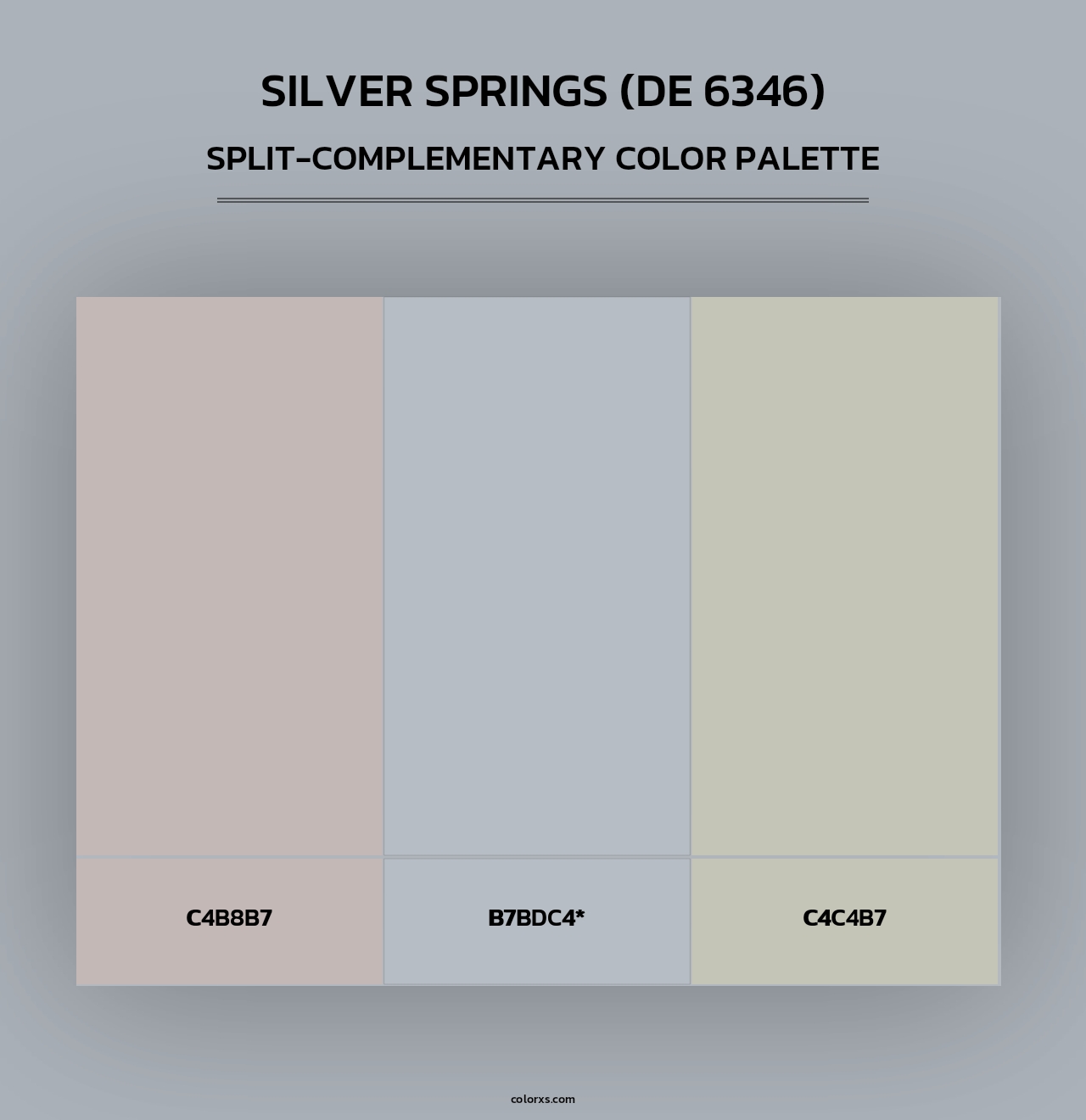 Silver Springs (DE 6346) - Split-Complementary Color Palette