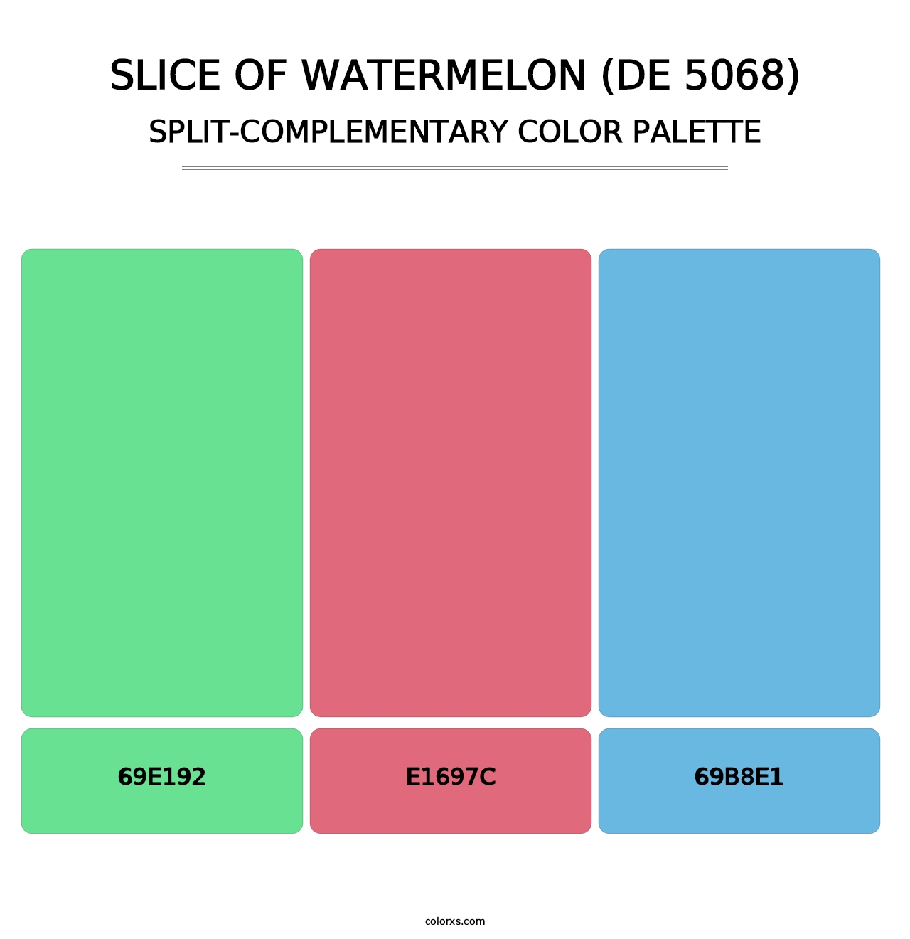 Slice of Watermelon (DE 5068) - Split-Complementary Color Palette