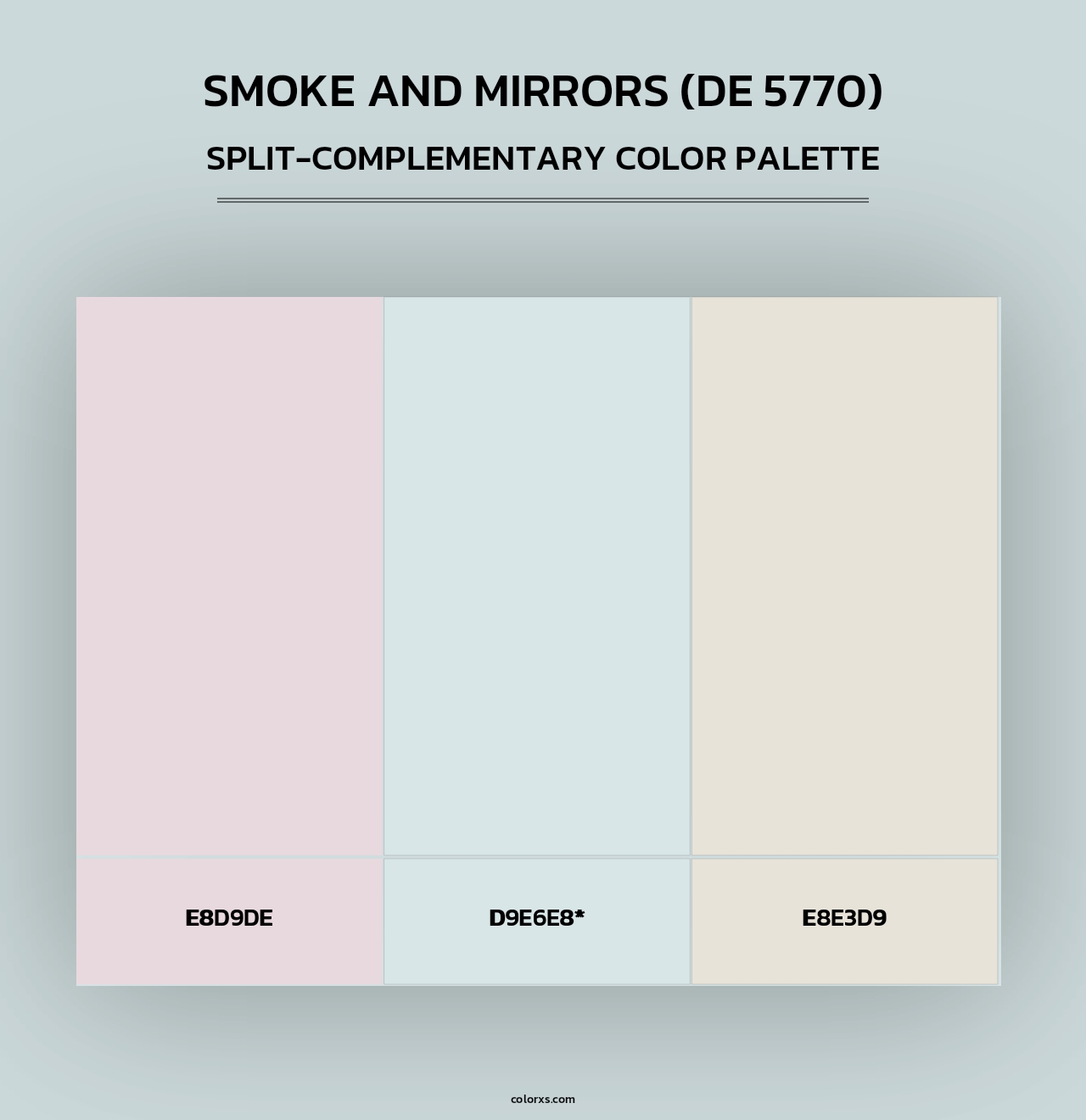 Smoke and Mirrors (DE 5770) - Split-Complementary Color Palette