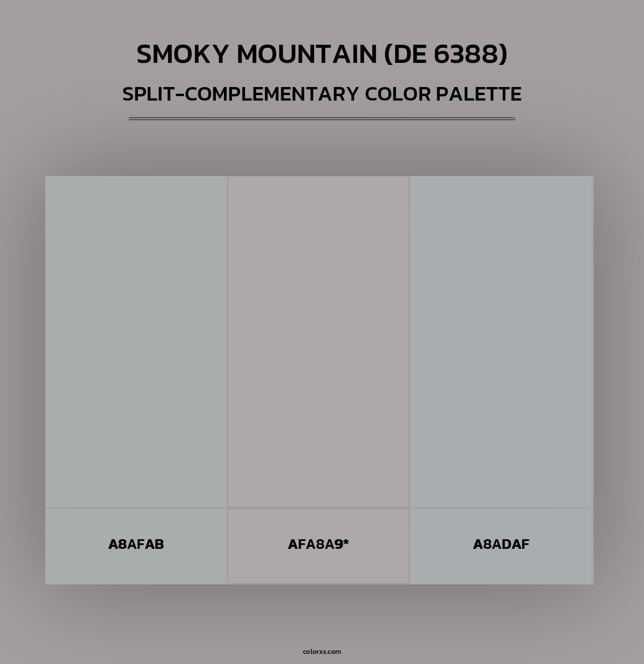Smoky Mountain (DE 6388) - Split-Complementary Color Palette
