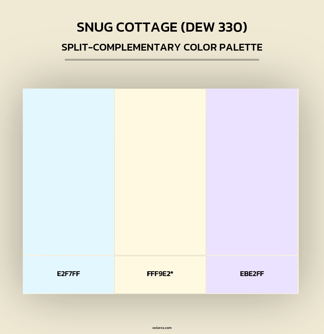 Snug Cottage (DEW 330) - Split-Complementary Color Palette