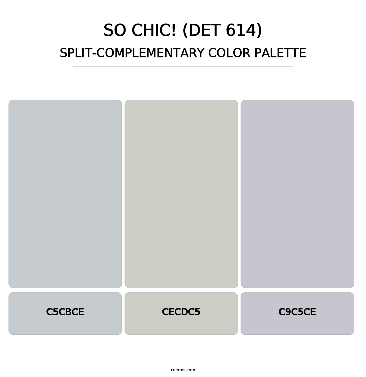 So Chic! (DET 614) - Split-Complementary Color Palette