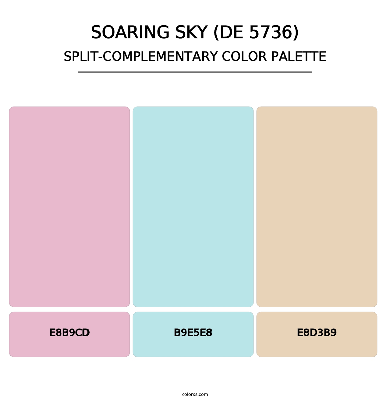Soaring Sky (DE 5736) - Split-Complementary Color Palette