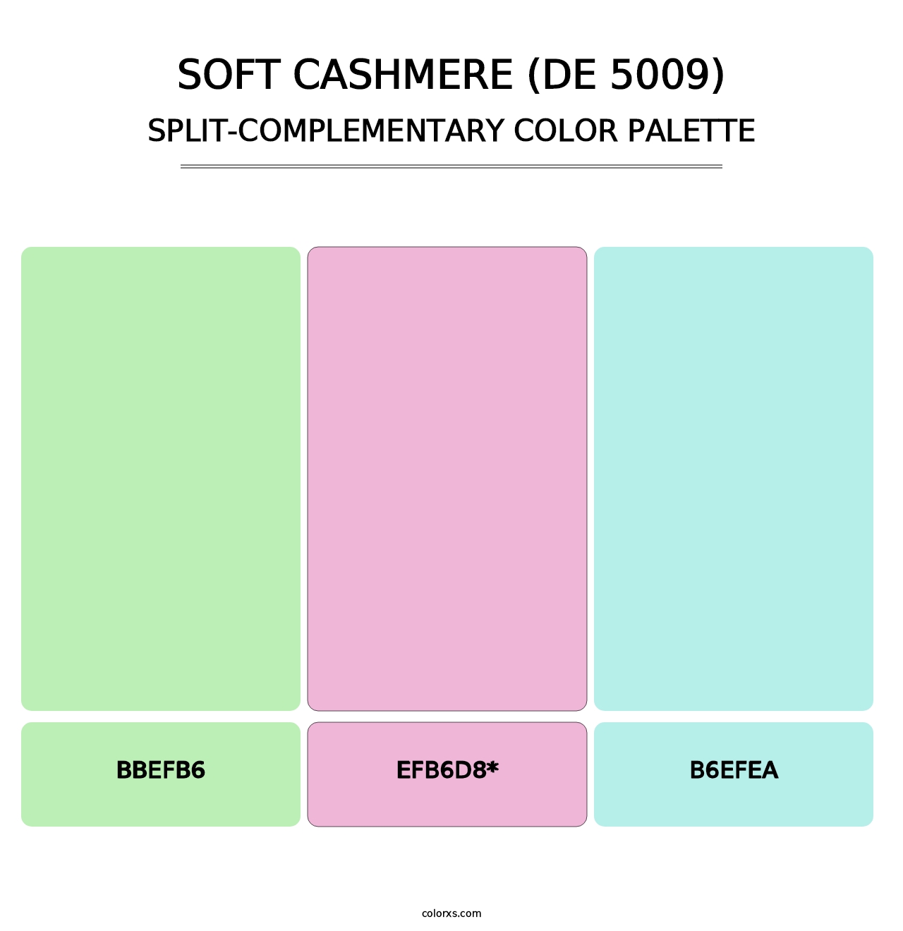 Soft Cashmere (DE 5009) - Split-Complementary Color Palette