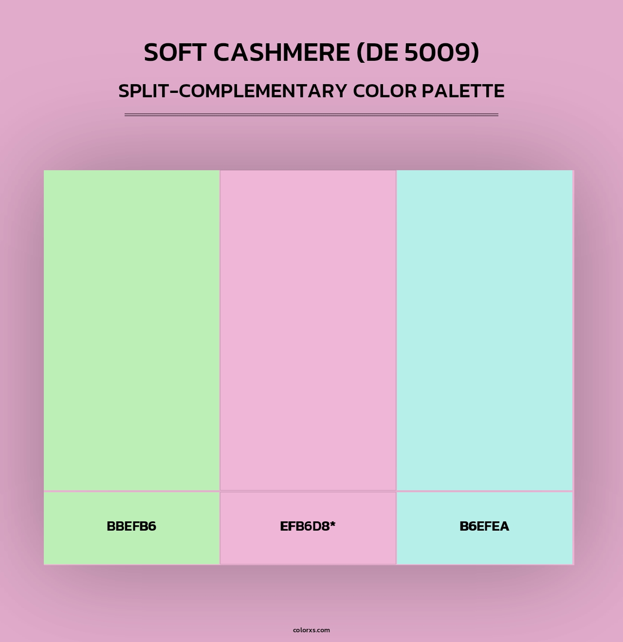 Soft Cashmere (DE 5009) - Split-Complementary Color Palette