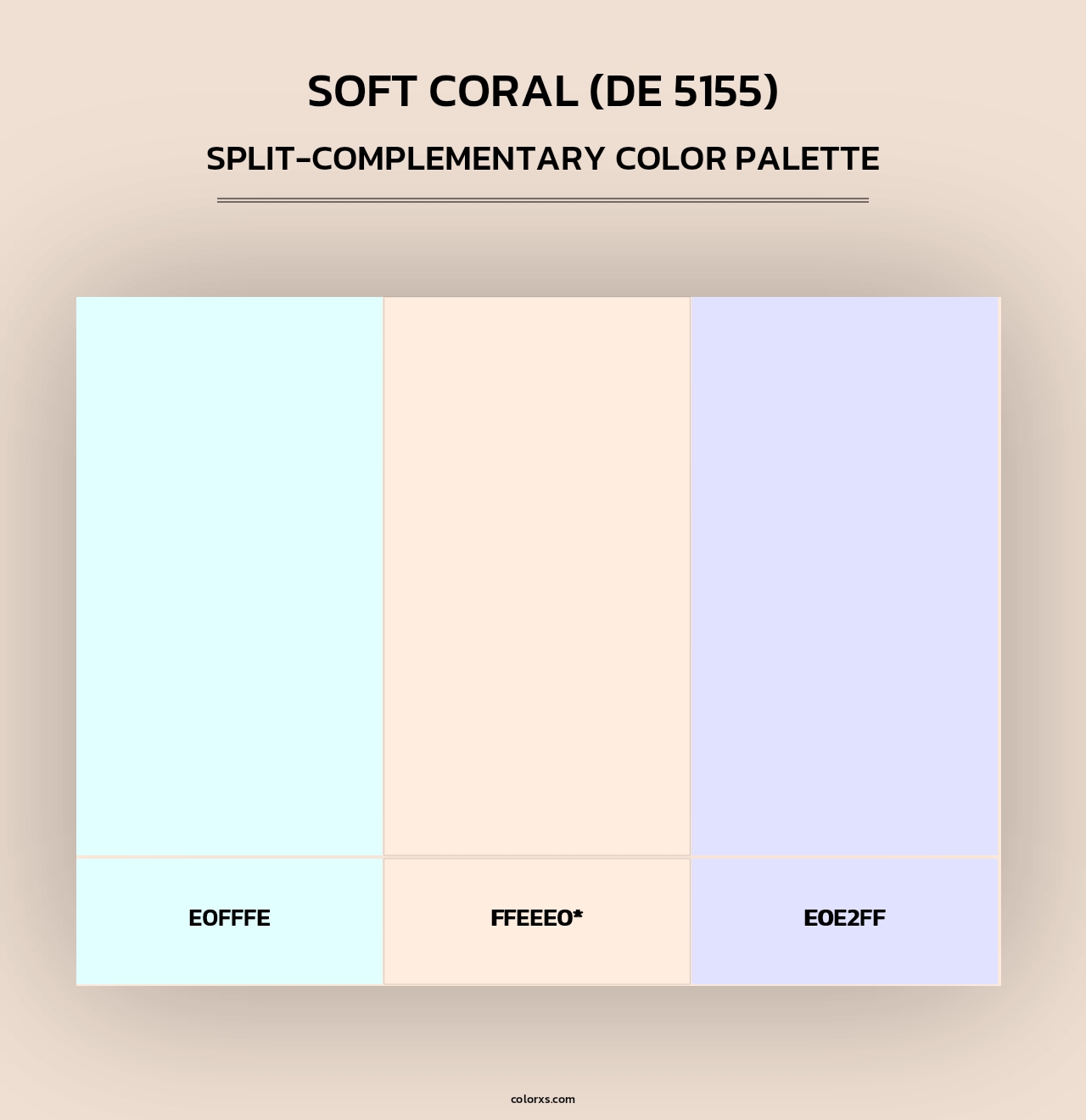 Soft Coral (DE 5155) - Split-Complementary Color Palette
