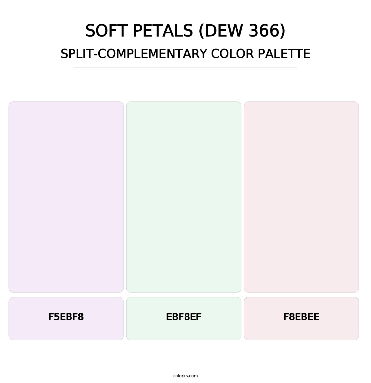 Soft Petals (DEW 366) - Split-Complementary Color Palette
