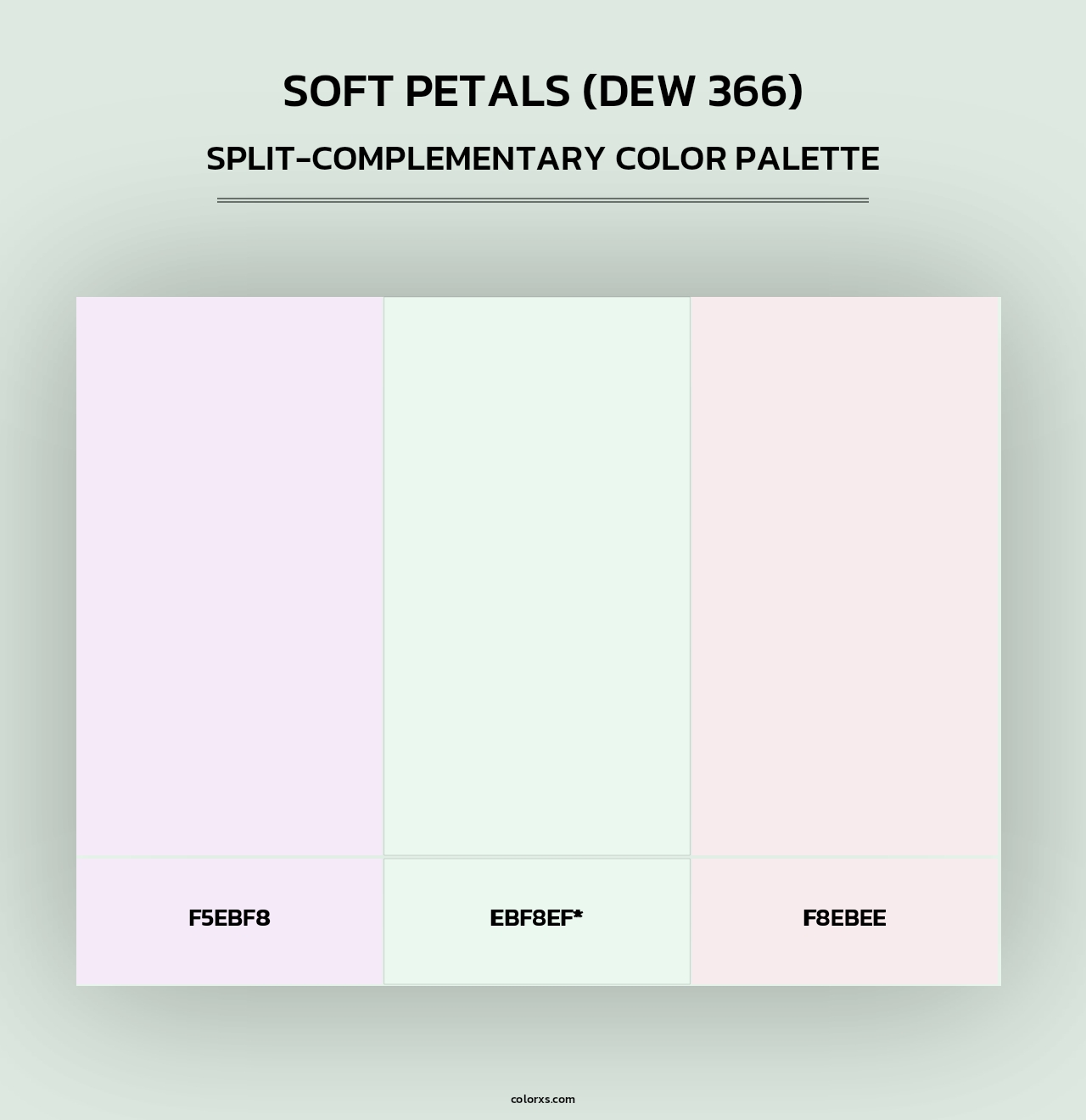 Soft Petals (DEW 366) - Split-Complementary Color Palette