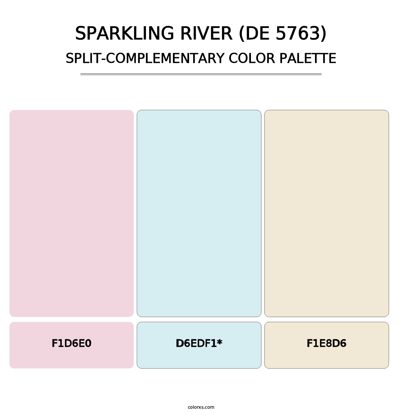 Sparkling River (DE 5763) - Split-Complementary Color Palette