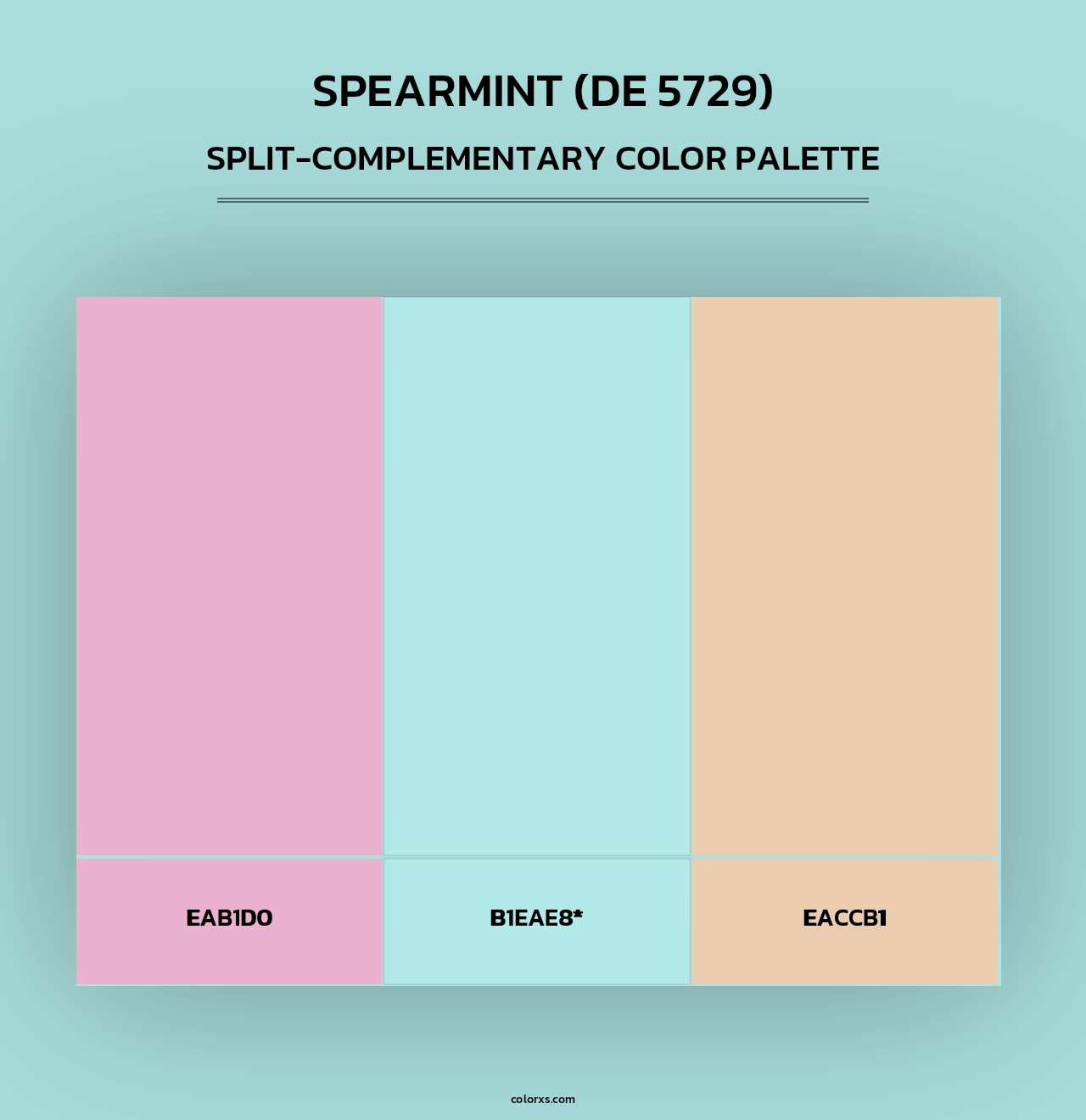 Spearmint (DE 5729) - Split-Complementary Color Palette