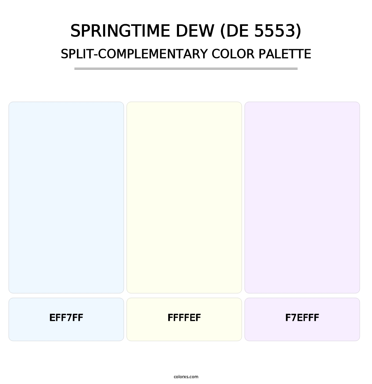 Springtime Dew (DE 5553) - Split-Complementary Color Palette