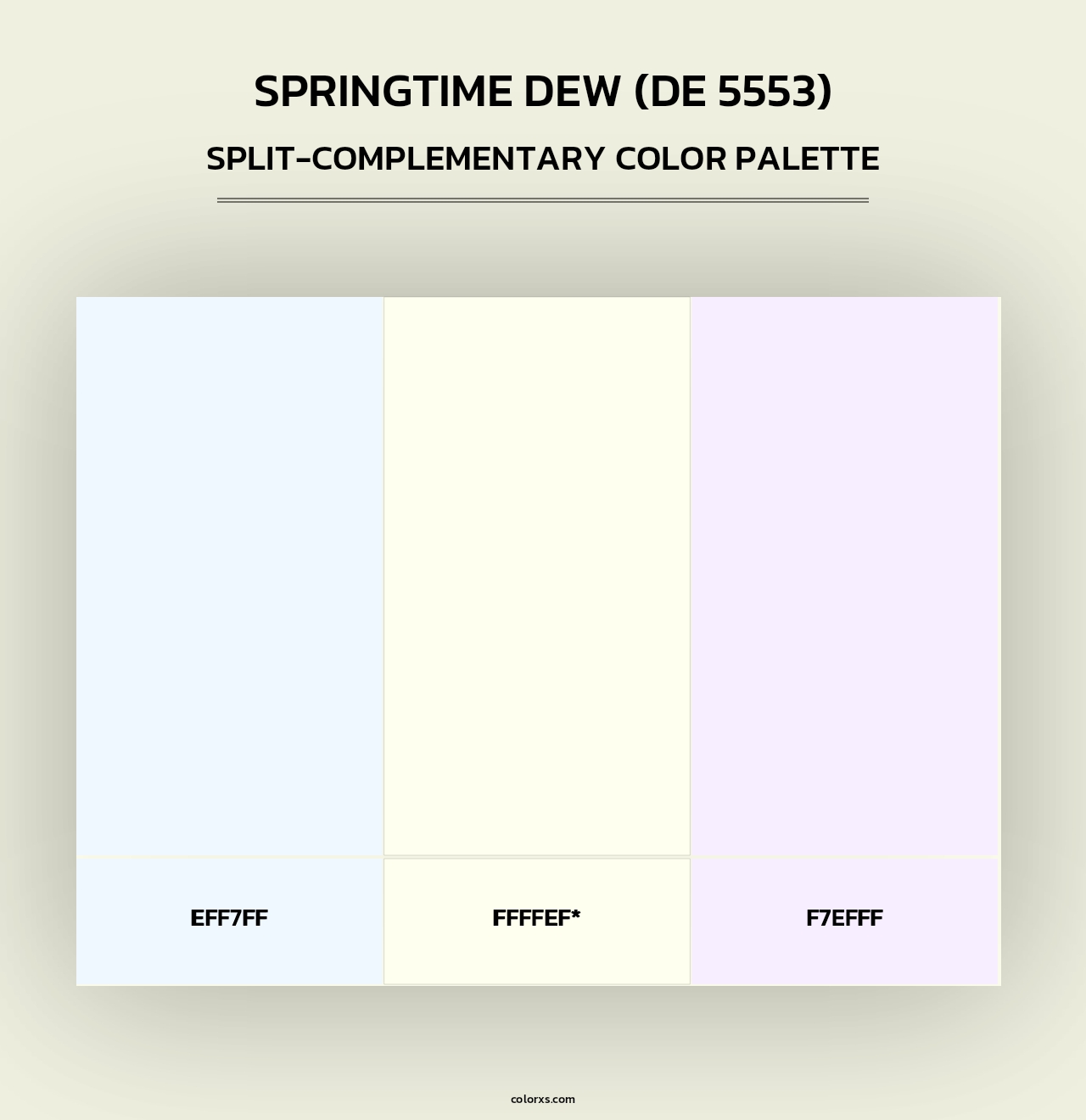 Springtime Dew (DE 5553) - Split-Complementary Color Palette