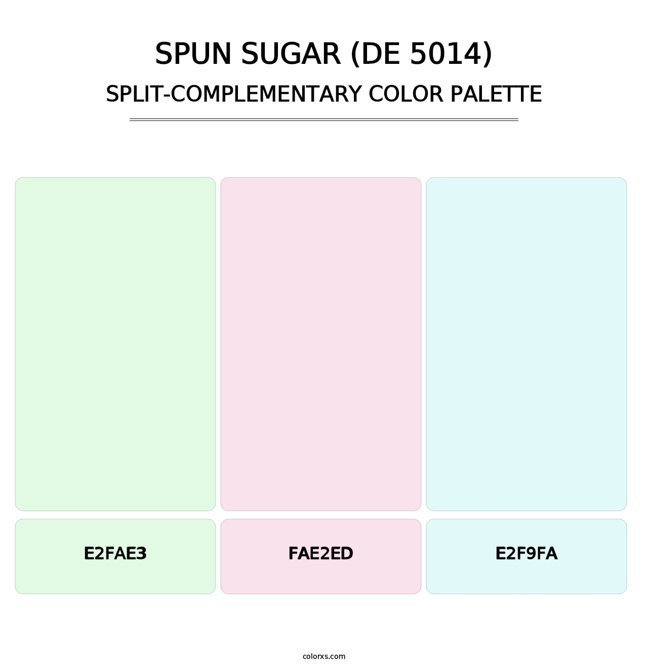 Spun Sugar (DE 5014) - Split-Complementary Color Palette