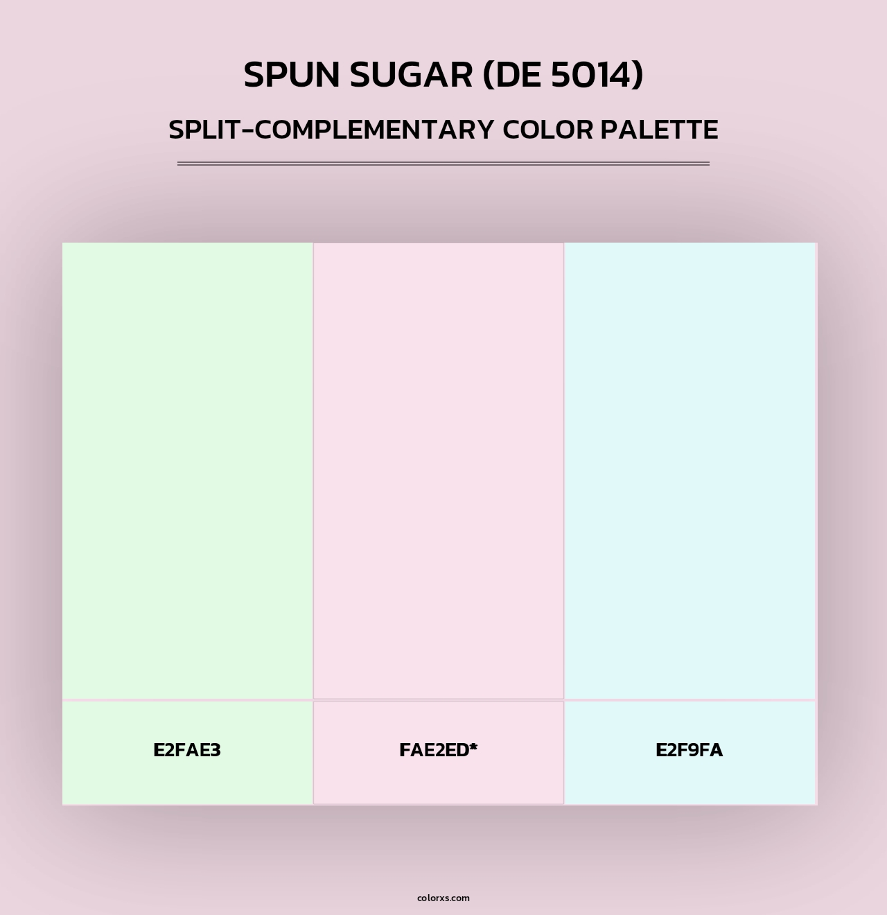 Spun Sugar (DE 5014) - Split-Complementary Color Palette