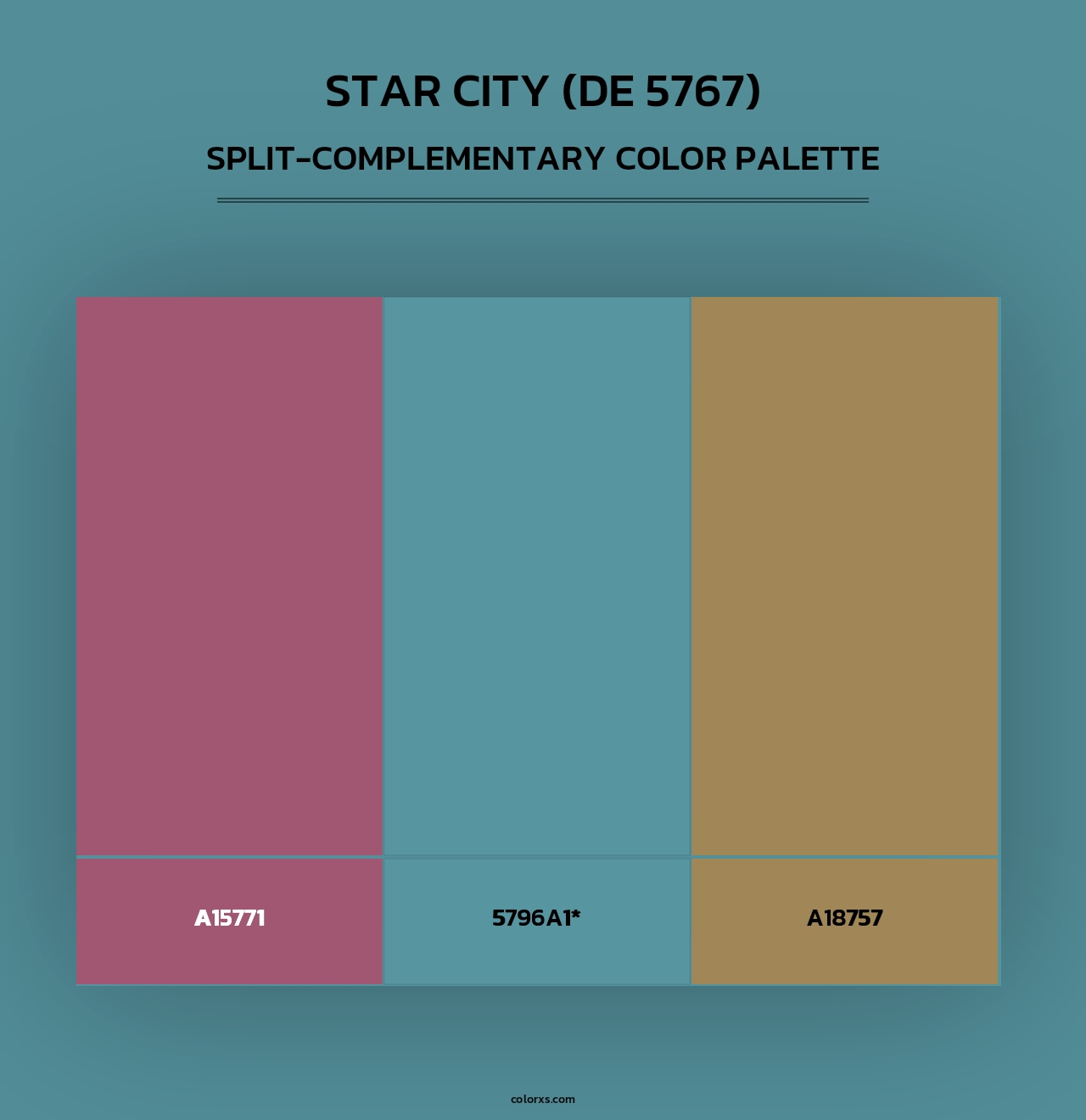 Star City (DE 5767) - Split-Complementary Color Palette