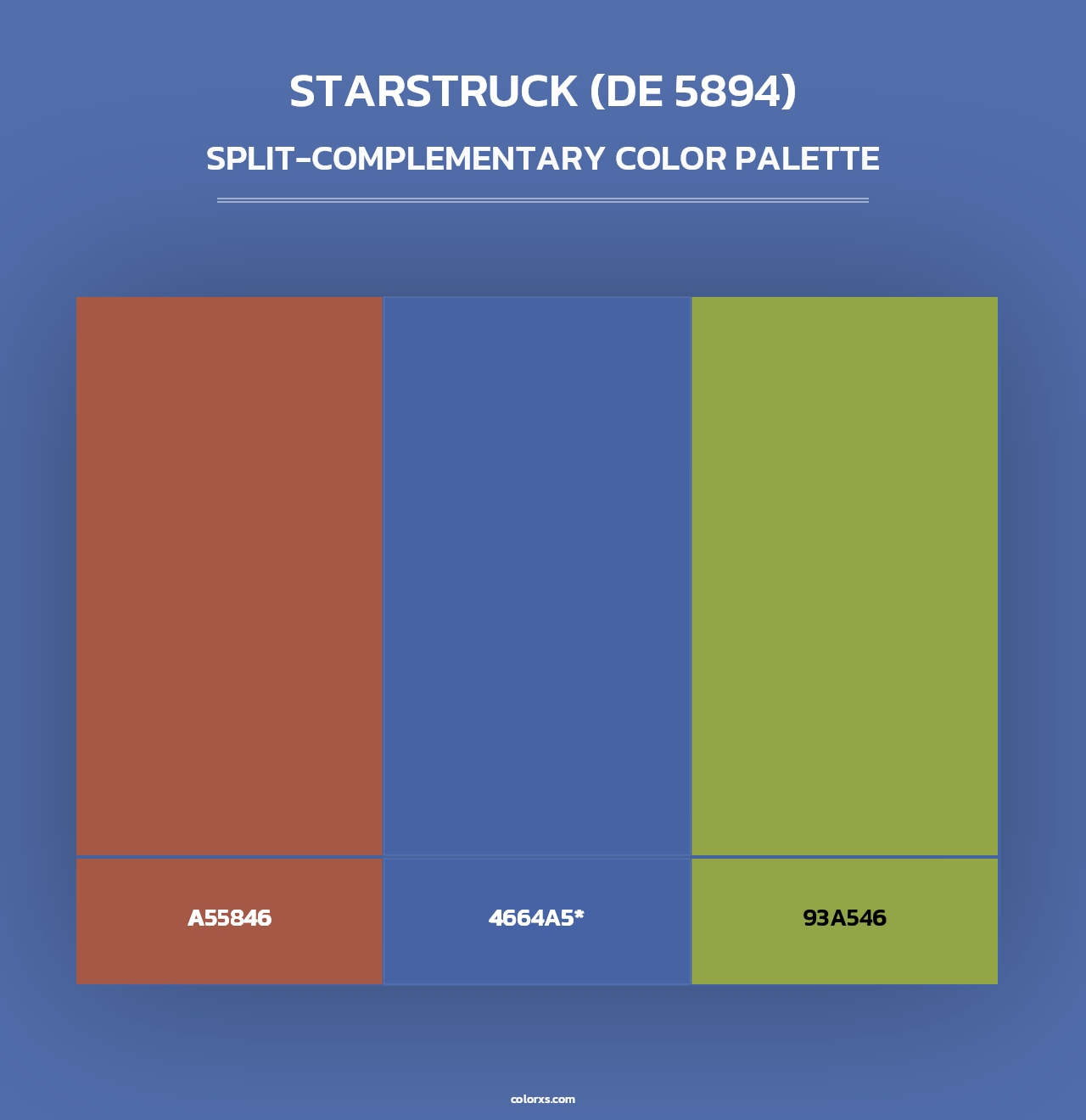 Starstruck (DE 5894) - Split-Complementary Color Palette