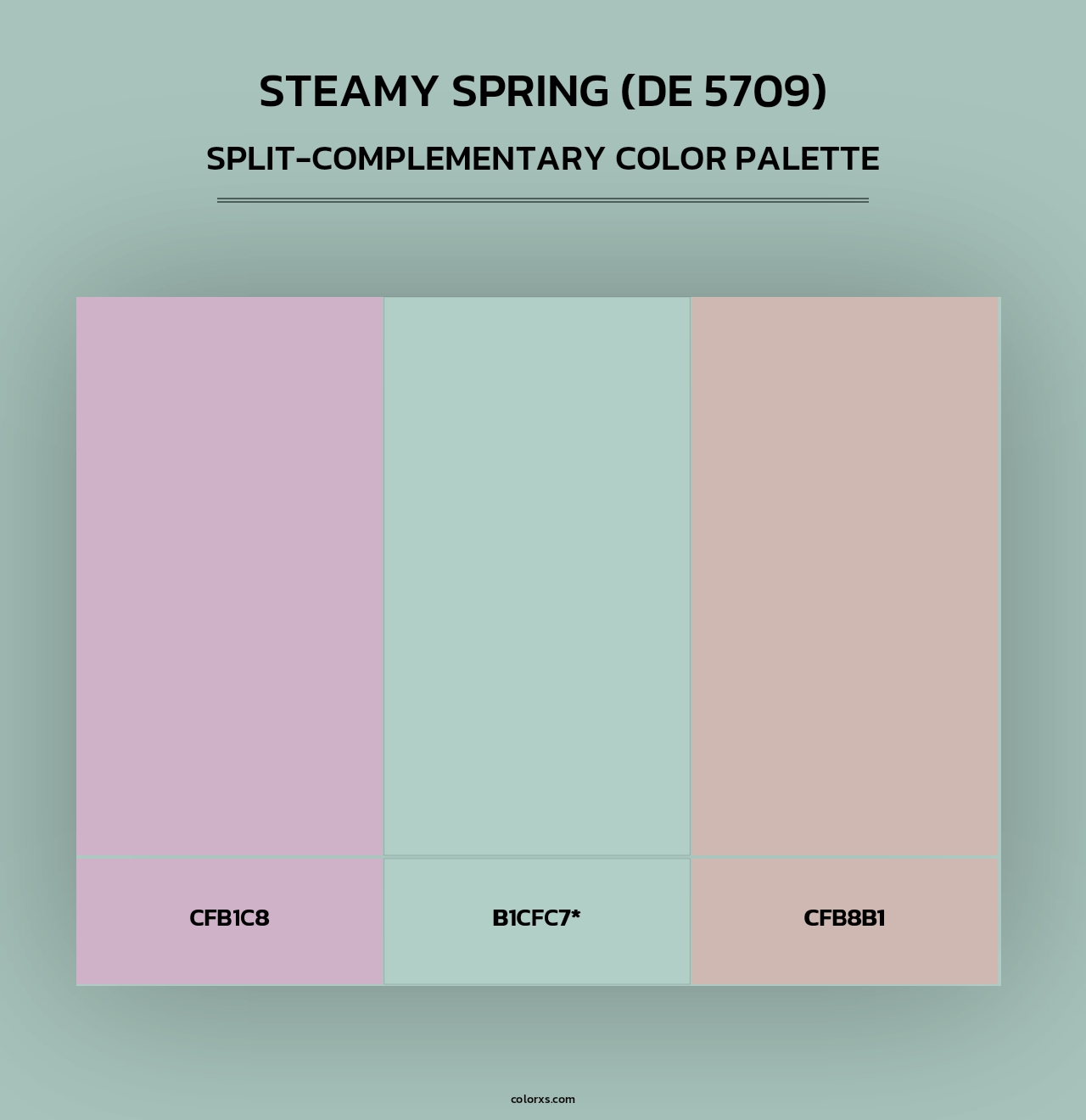 Steamy Spring (DE 5709) - Split-Complementary Color Palette