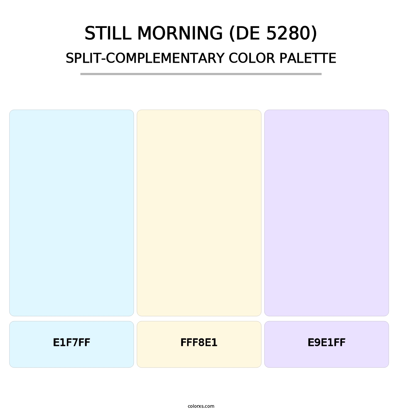 Still Morning (DE 5280) - Split-Complementary Color Palette