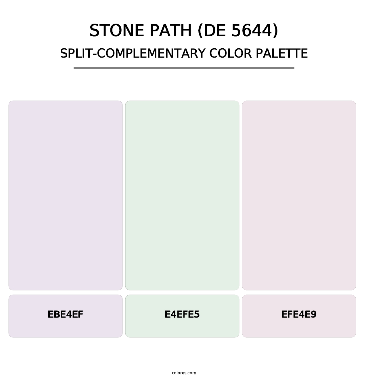 Stone Path (DE 5644) - Split-Complementary Color Palette
