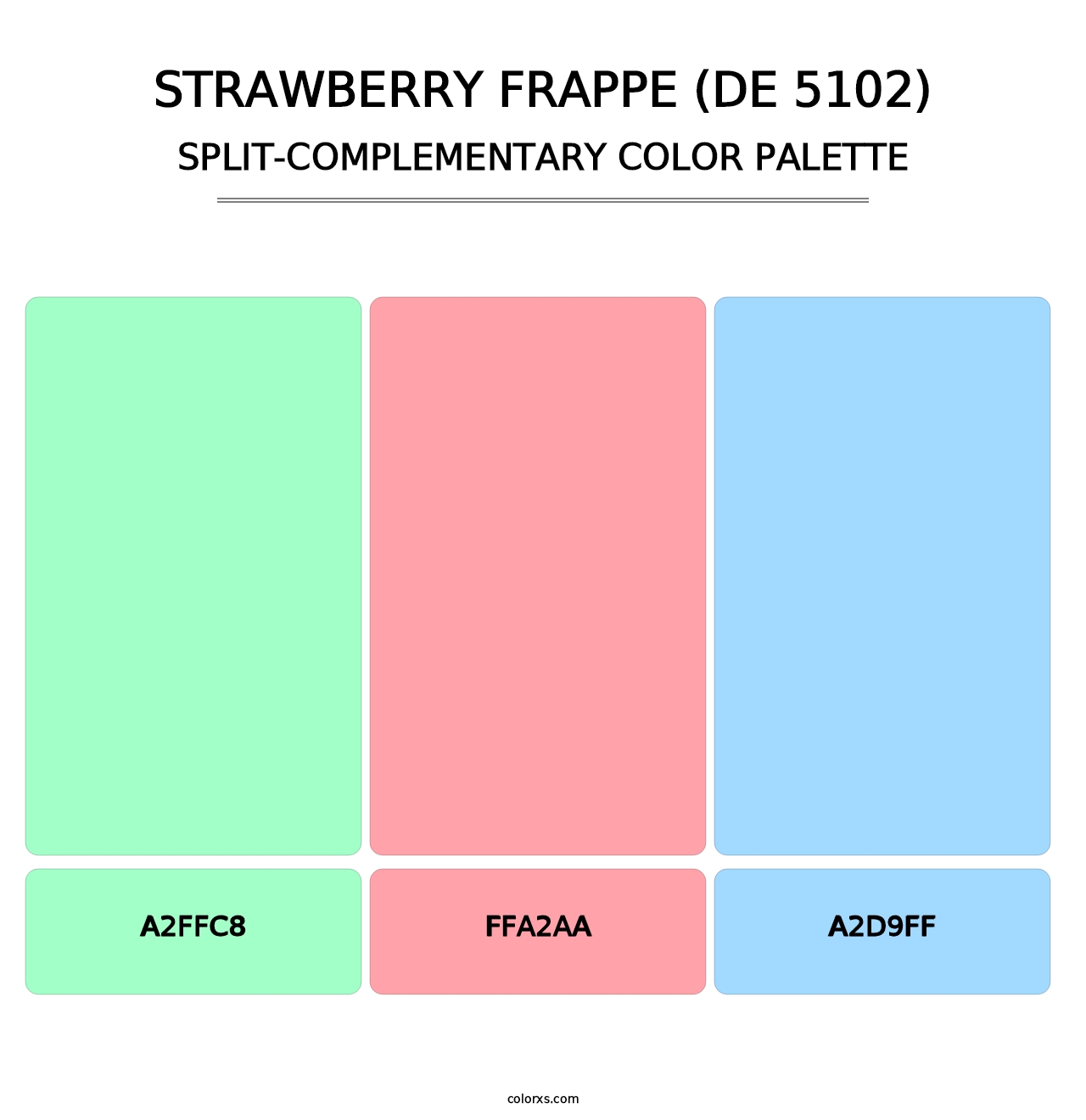 Strawberry Frappe (DE 5102) - Split-Complementary Color Palette