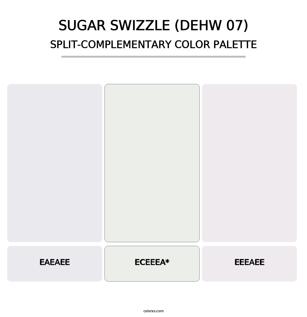 Sugar Swizzle (DEHW 07) - Split-Complementary Color Palette