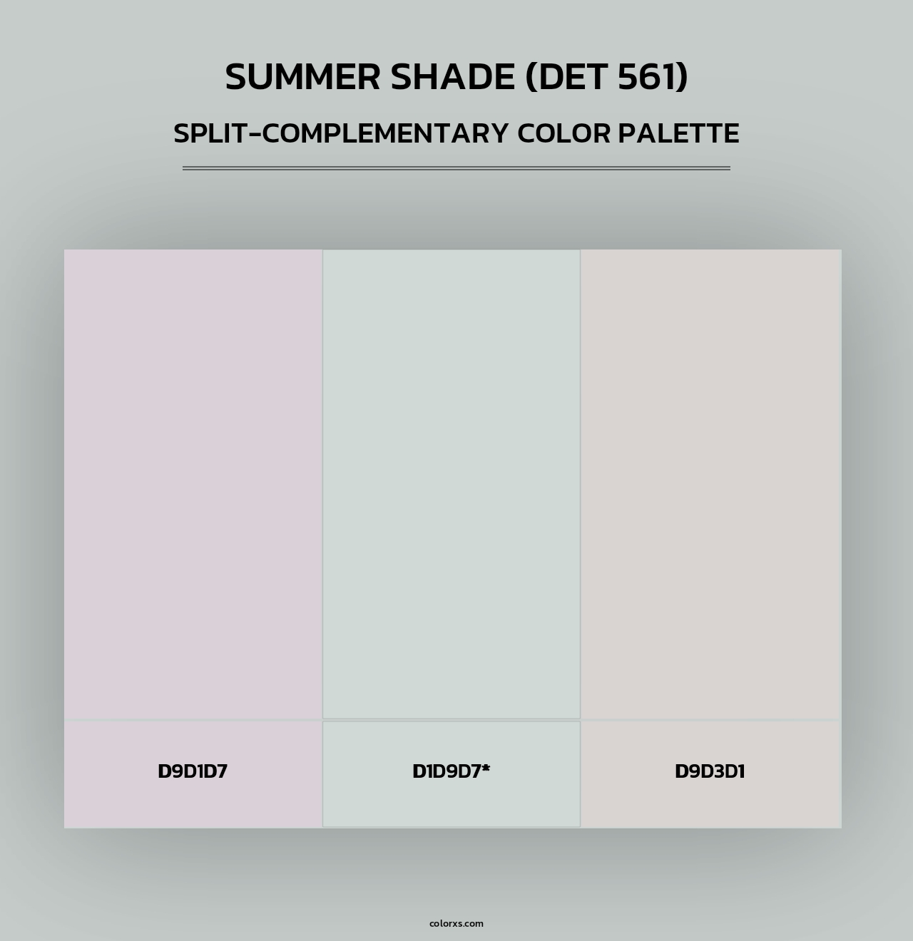 Summer Shade (DET 561) - Split-Complementary Color Palette