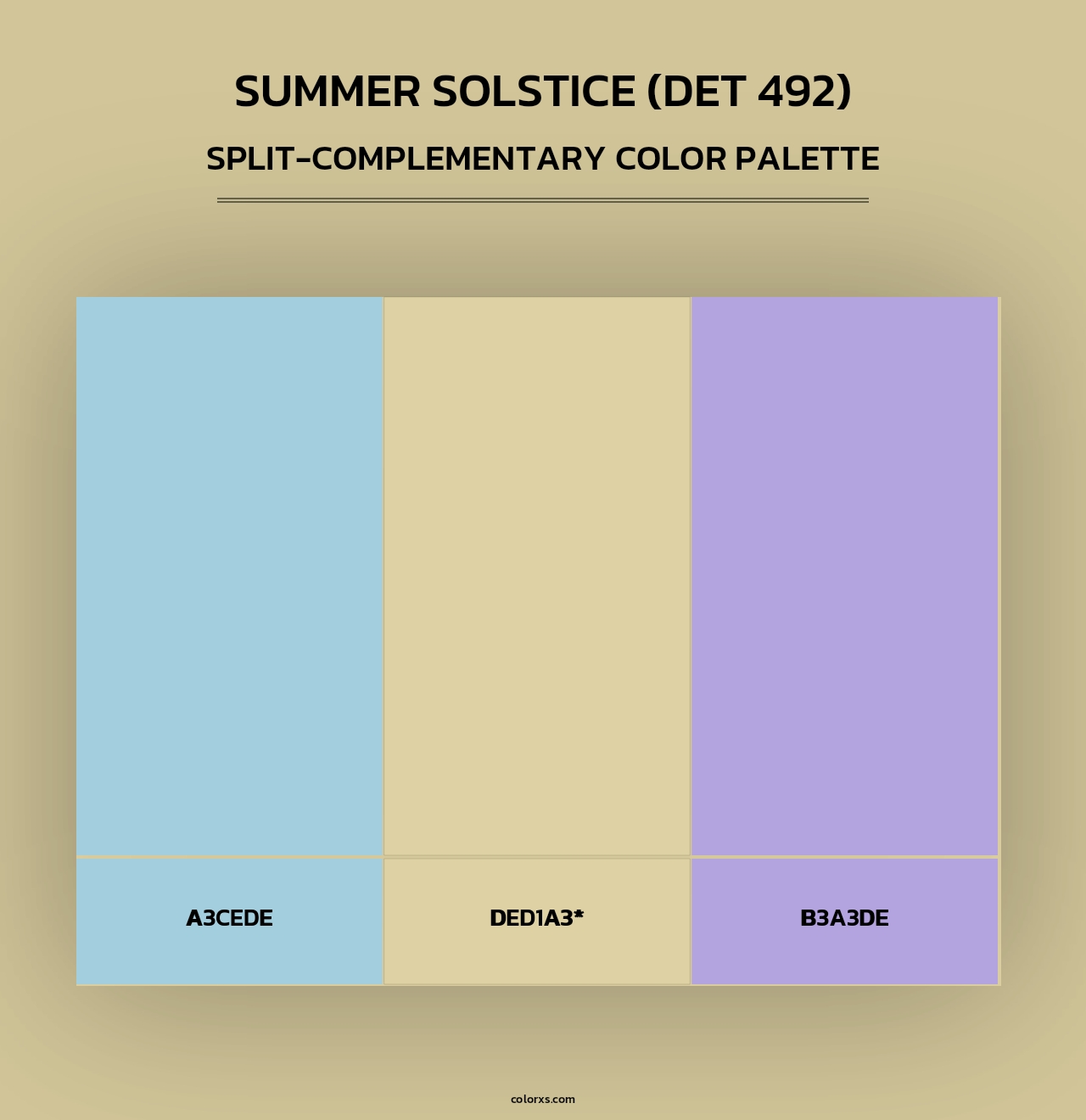 Summer Solstice (DET 492) - Split-Complementary Color Palette