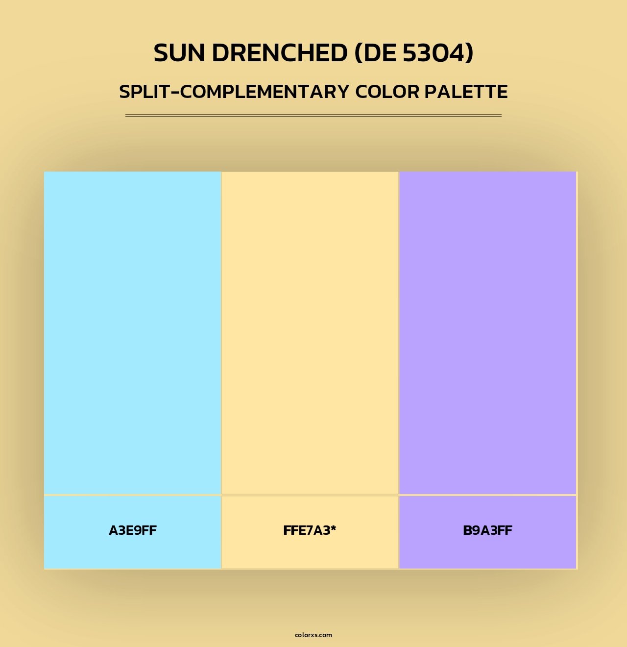 Sun Drenched (DE 5304) - Split-Complementary Color Palette